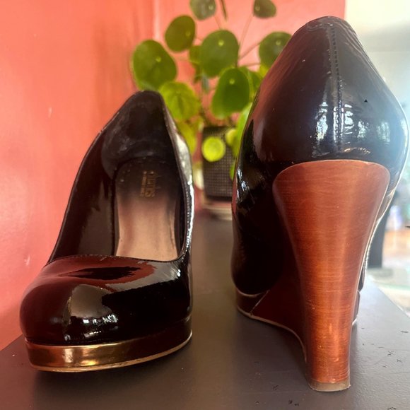 Vintage CHARLES DAVID wedges size 9 - Picture 3 of 6